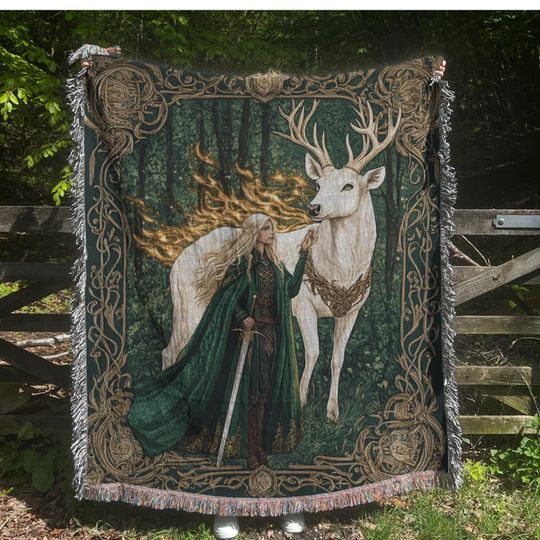 Discover TOG Inspired Woven Blanket: Fantasy Home Decor Throw