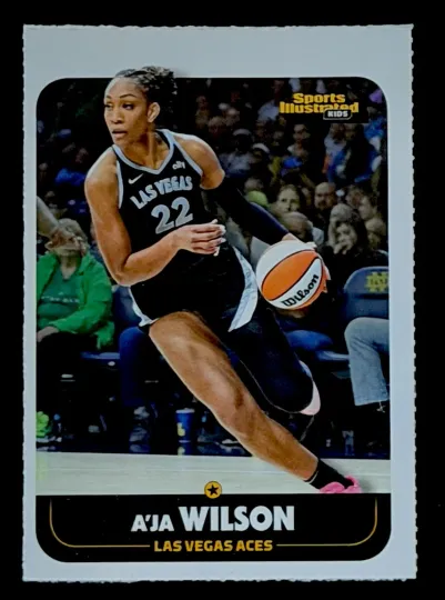 Discover A’JA WILSON 2026 Sports Illustrated for Kids SI WNBA Las Vegas Aces crease