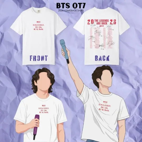Discover BTS 2026 World Tour Concert Shirt | ARMY Concert Shirt, Kpop Shirt, BTS Comebac