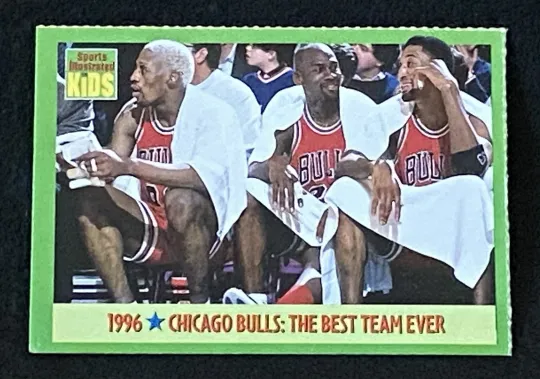 MICHAEL JORDAN 1998 SI for Kids #9 1996 Best Team Ever NBA Chicago Bulls