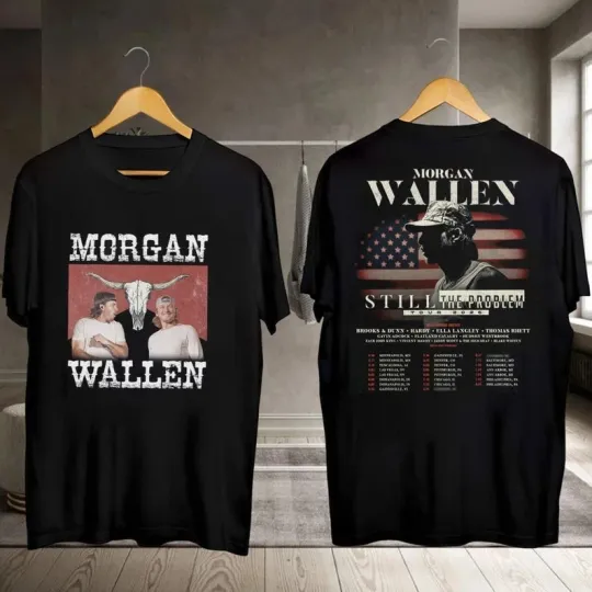 Discover Retro Wallen Western Music Tour 2026 Graphic Shirt – Unisex Fans – Vintage Style