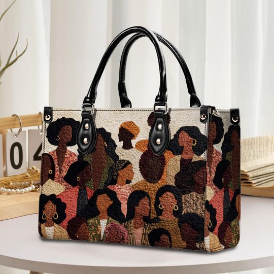 Discover Black Women Handbag With Handle, African American Women Bags, Black Queen Bags, Gift For African Women, Afro Hangbag Black Women Gift