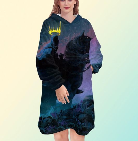 Discover Lord of the Rings - Nazgul blanket hoodie, oversize fleece sweatshirt, Unisex