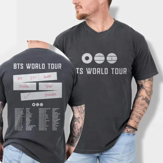 BTS World Tour 2026 Shirt | K-Pop BTS T Shirt | ARMY Concert Tee | Unisex Graph