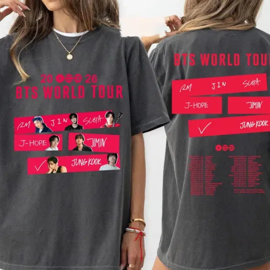 BTS World Tour 2026 Shirt, BTS Concert 2026 Shirt, Army Fan Gift, Bangtan Comeb
