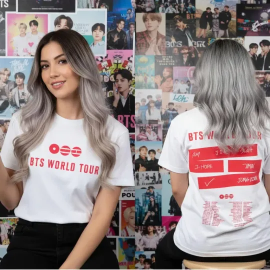 Discover BTS Concert 2026 Shirt, Two Sided World Tour Shirt, Bangtan Comeback ARMY