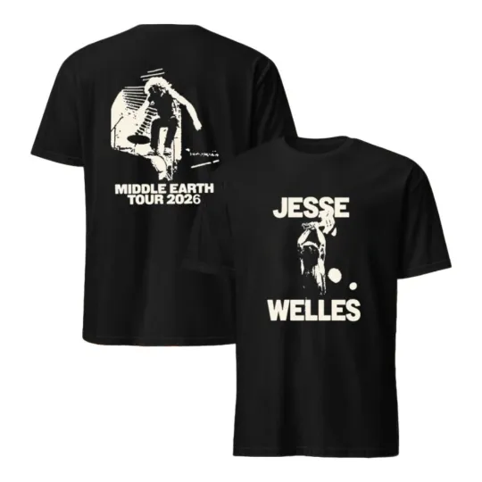 Discover Jesse Welles Middle Earth Tour 2026 T-shirt