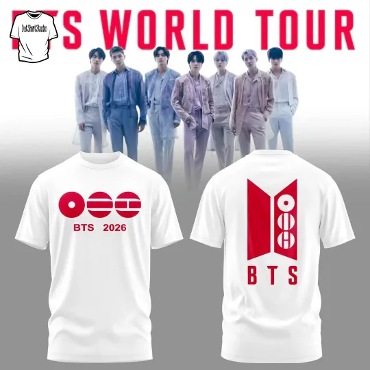Discover BTS World Tour 2026 We Are Back T-shirt