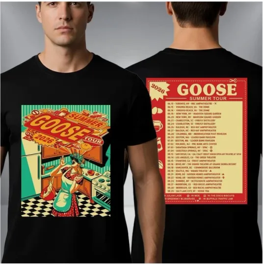 Discover Goose Band Summer 2026 Tour Schedule Tour Dates Unisex T Shirt