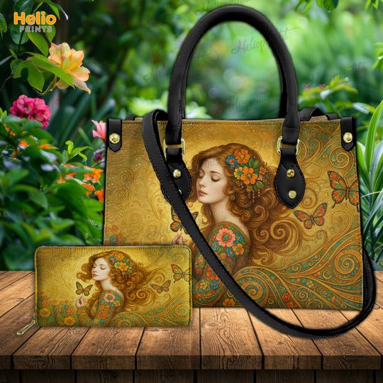 Discover Boho Butterfly Handbag, Butterfly Bag, Vintage Floral Art, Vegan Leather