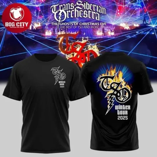 2 Sides Trans-Siberian Orchestra 2026 Winter Tour Celebrating Shirt