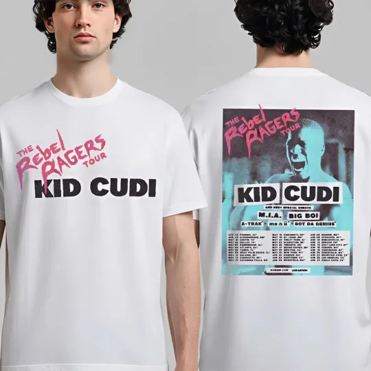 Discover Kid Cudi 2026 The Rebel Ragers Tour Dates Unisex T-Shirt
