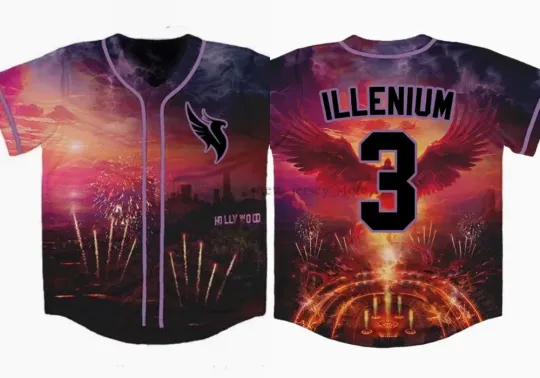 Discover Illenium Singer DJ Baseball Jersey AOP Unisex Shirt DI888