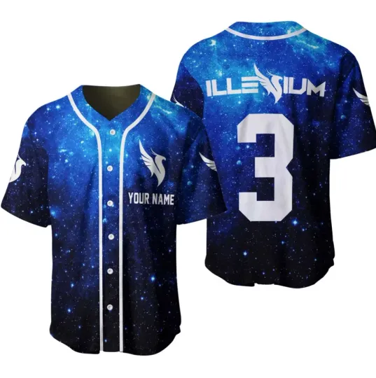Discover Custom Name Illenium Music Baseball Jersey AOP Unisex Shirt DI854