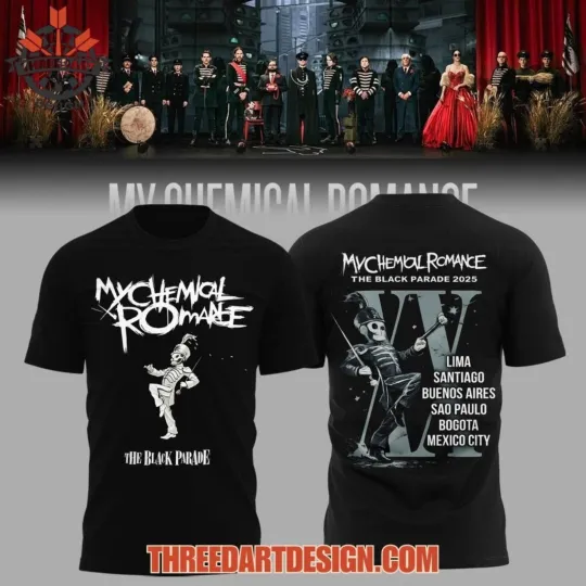 My Chemical Romance The Black Parade Tour 2026 Shirt