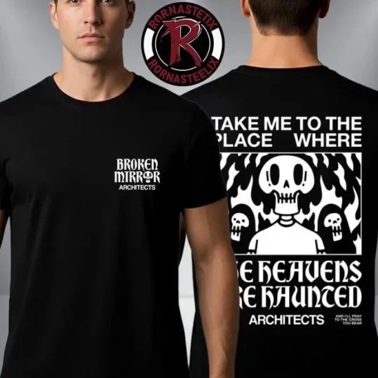 Discover Architects Broken Mirror Tour 2026 Broken Mirror Heavens Unisex T-Shirt