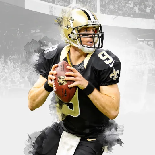 New Orleans Saints Drew Brees Poster Wall Art Home Decor Photo Prints 16, 20, 24