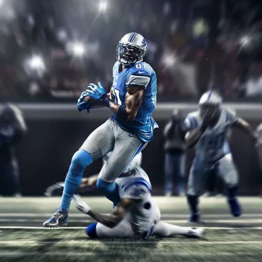 Discover Detroit Lions Calvin Johnson Poster Wall Art Decor Photo Prints 16, 20, 24"