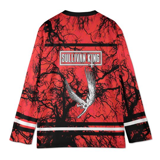Discover Sullivan King Rave Jersey, Dark Raven Hockey Shirt, Gothic Bass Vibes Festival Outfit