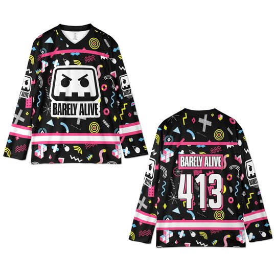 Discover Barely Alive Rave Jersey, Memphis Hockey Shirt, Dubstep Festival Outfit
