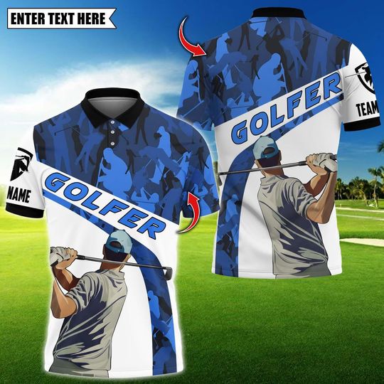 Discover Pride Premium Golf Man Personalized Name 3D Shirt, Team Name 3D Polo Shirt, Golf Team Jersey for Golfer, Gift for Golfer, Golf Shirt.