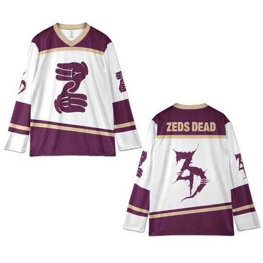 Discover Zeds Dead Rave Jersey  Hand Symbol Hockey Shirt, EDM Gift for Bass Music Fans