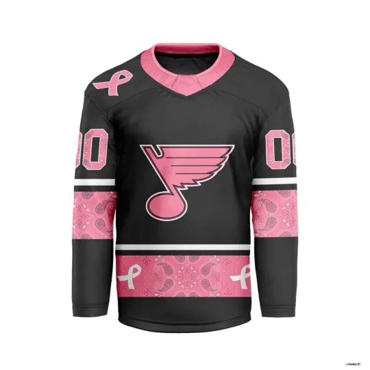 Discover Personalized St. Louis Blues Hockey Shirt Fight Breast Cancer
