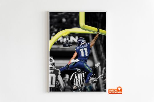 Discover Jaxon Smith-Njigba Poster, Signed Football Poster,  Digital Download