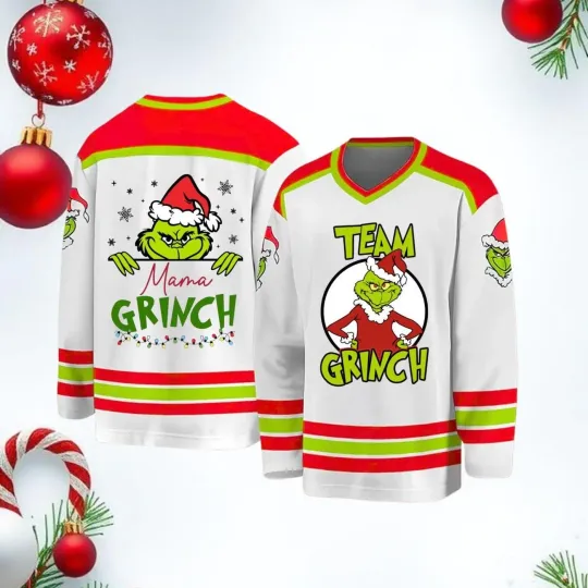 Discover Personalized funny character Christmas Hockey Shirt Youth Adult Christmas Outfit
