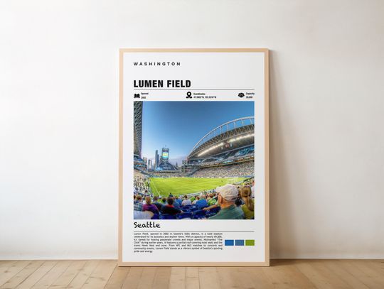 Discover Lumen Field Stadium Print, Seattle Football Poster (Physical or Digital)