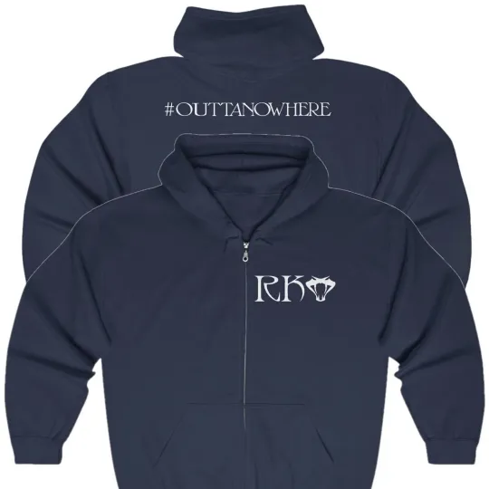 Randy Orton RKO Navy Blue Double Sided Zip Hoodie