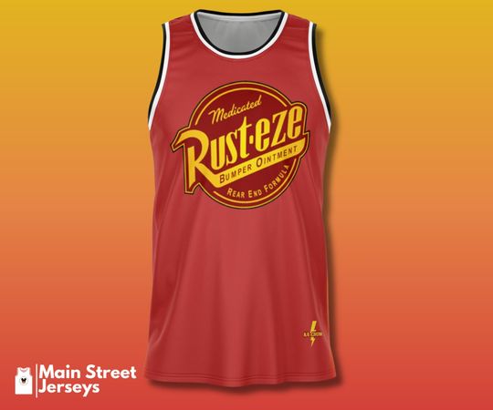 Discover Disney Cars Lightning McQueen Basketball Jersey - "Ka-Chow" Rusteze #95 Piston Cup Champion