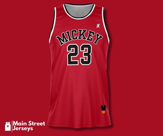 Discover Disney Mickey Mouse Basketball Jersey - #23 Vintage 90s Hoop Shirt - Chicago Era - Last Dance - MJ