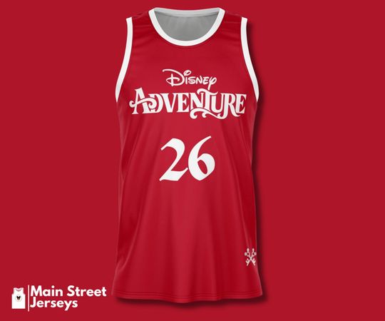 Discover Disney Adventure Cruise Line Basketball Jersey - Maiden Voyage 2026 - Captain of Your Destiny! - Mickey Mouse - Disney Parks - Singapore