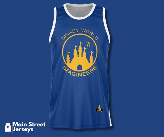 Discover Disney World Imagineers Basketball Jersey - Golden State Style 1971 - Walt, The Ultimate Imagineer - Mickey Mouse - Disney Gift