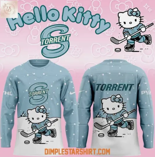 Discover Seattle X Hello 1Kitty 2025 Hockey Jersey Gift For Valentine