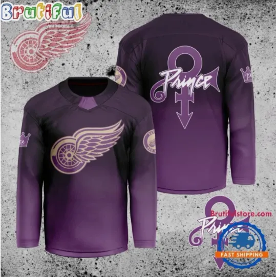 Discover Detroit Red Night Hockey Jersey Gift For Valentine