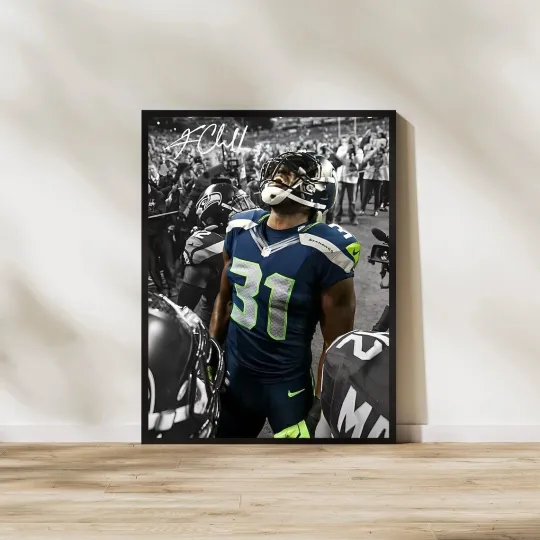 Discover Kam Chancellor Poster Seattle Seahawks football Wall Art Football Decor All Sizes