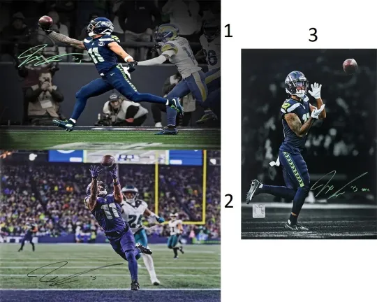 Discover Jaxon Smith-Njigba Seattle Seahawks Autographed Poster, 2025 NFC Championship On