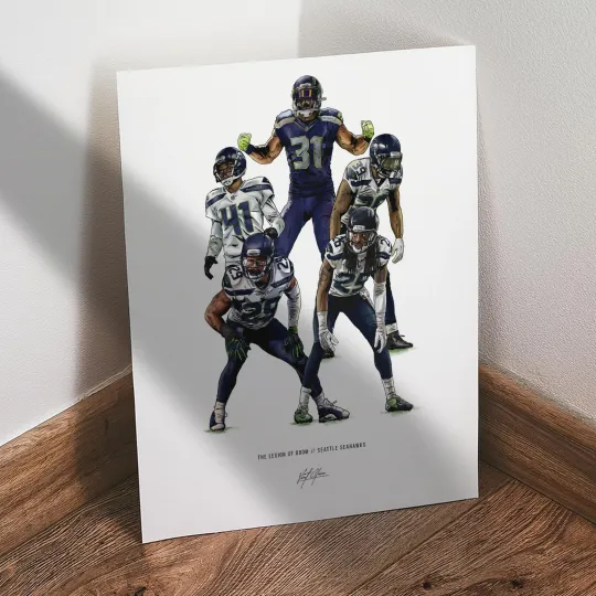 Legion of Boom Poster Seattle Seahawkss Football Art Print