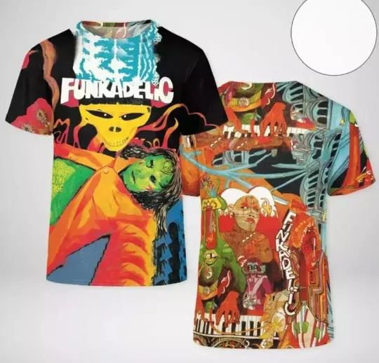 Discover Funkadelic Let's Take It To The Stage Album Cover 3D T-Shirt