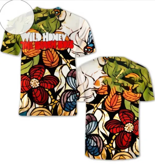 Discover 3D T-Shirt The Beach Boys Wild Honey Album Cover AOP Clothing