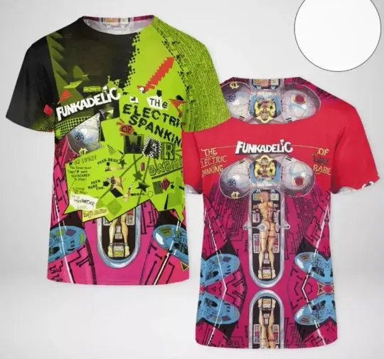 Discover Funkadelic The Electric Spanking of War Babies Album Cover 3D T-Shirt