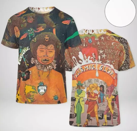 Discover Funkadelic Cosmic Slop Album Cover 3D T-Shirt
