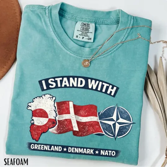 Discover Comfort Colors I Stand With Greenland Denmark Shirt, Political Activist