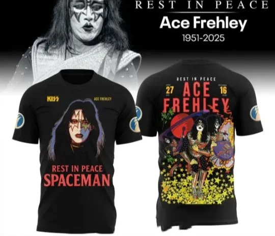 Discover Ace Frehley 2025 3D T-Shirt