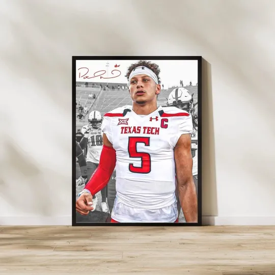 Discover Patrick Mahomes 5 Poster Kansas City Football Wall Art All Sizes