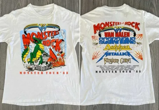 1988 Monsters of Rock Tour Concert T-Shirt