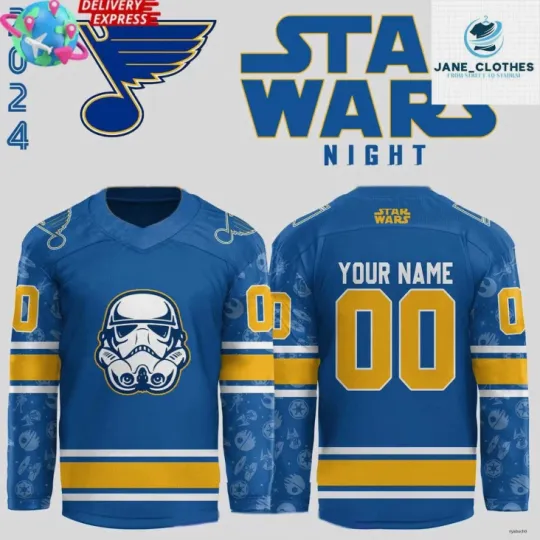 Discover Personalized Louis Blues x Night 2025 Blue Hockey Jersey All Printed Unisex