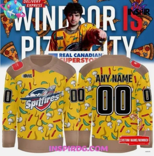 Discover Personalized Windsor Pizza City 2025 Hockey Jersey Hockey Team Apparel